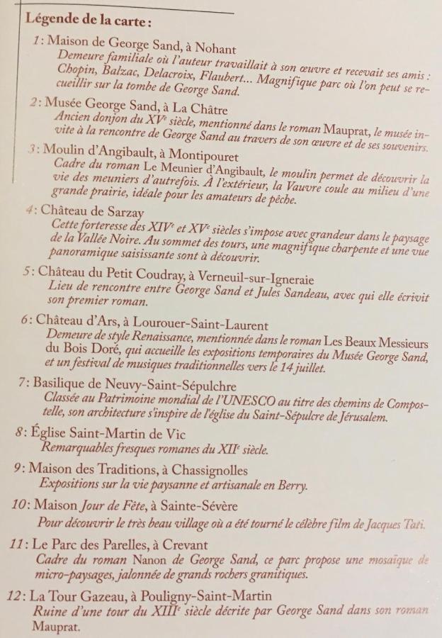 Gite Les Tazons - Pays De George Sand Montipouret Eksteriør bilde
